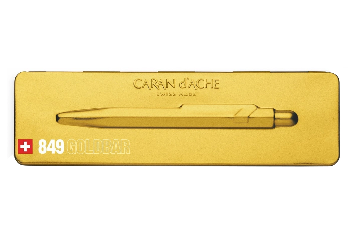 Een Caran d'Ache 849 Goldbar Balpen koop je bij P.W. Akkerman Amsterdam